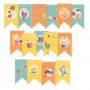 Banerek / die cut Happy Birthday, 15szt. - 5